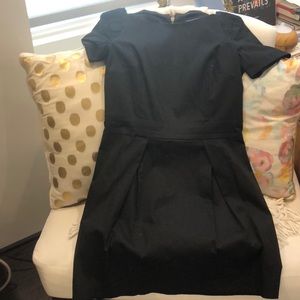 French connection size 8 black dress short sleeved